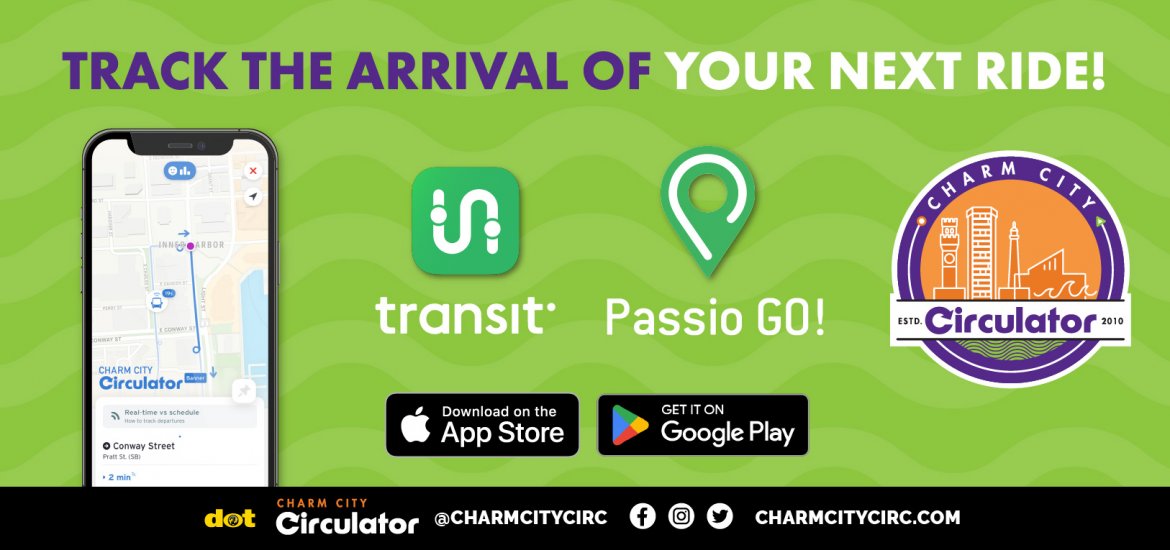 Ad for Circulator on the Transit App; info found in text below